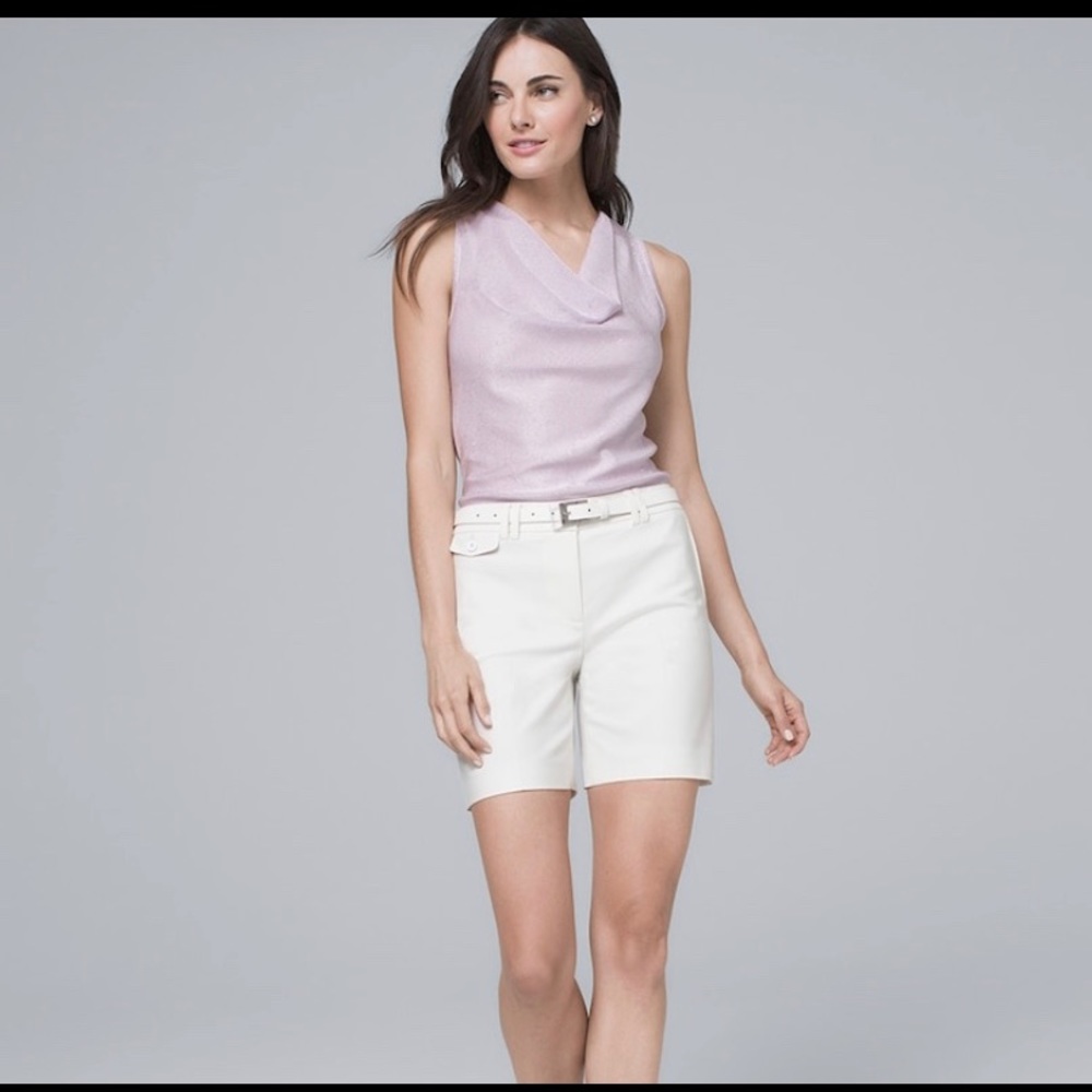 WHBM SEQUIN-KNIT SWEATER TANK